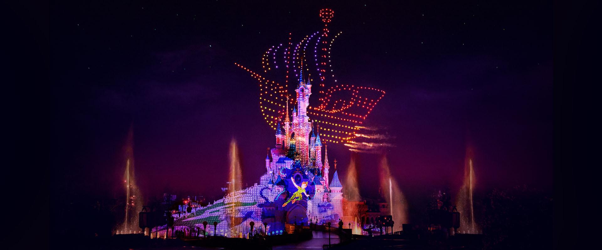 Drone Girl in Paris: Watching Disney's Electrical Sky Parade - Finally!